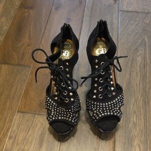Gianni Bini Black Studded Women's Shoes